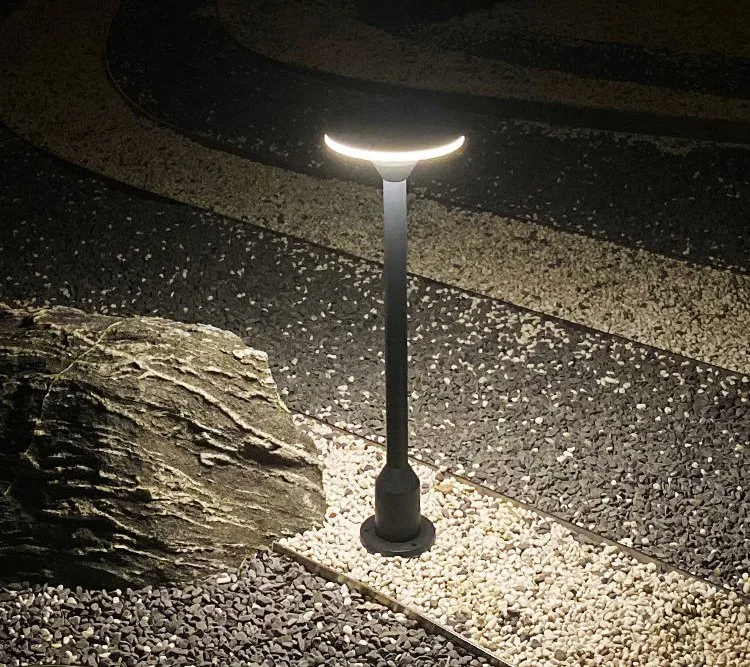 10W Round IP65 Waterproof Landscape Aluminum Post Bollard Garden LED Lawn Lamp