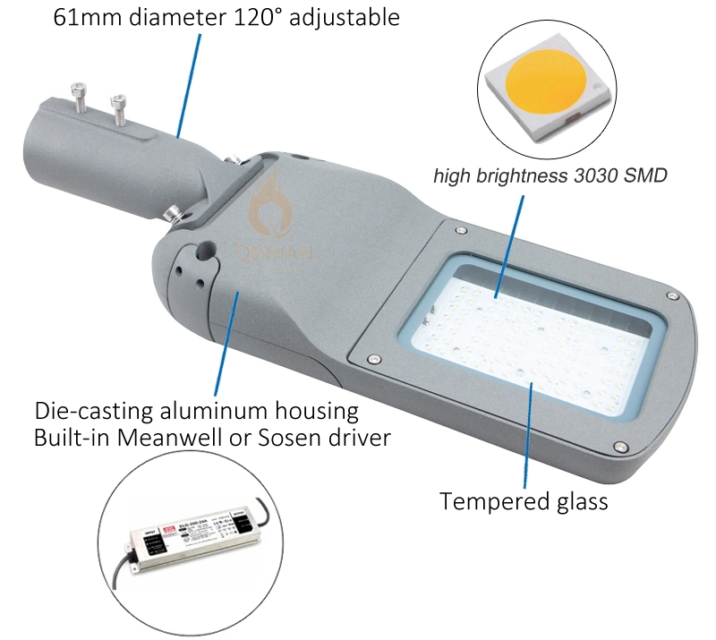 IP66 Intelligent Control Photocell 30W LED Street Garden Road Light