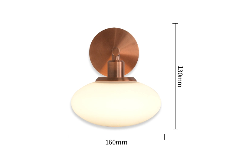 2023 Modern Beautiful Decorative Glass Sconces Light Hotel Bedside Wall Lamp