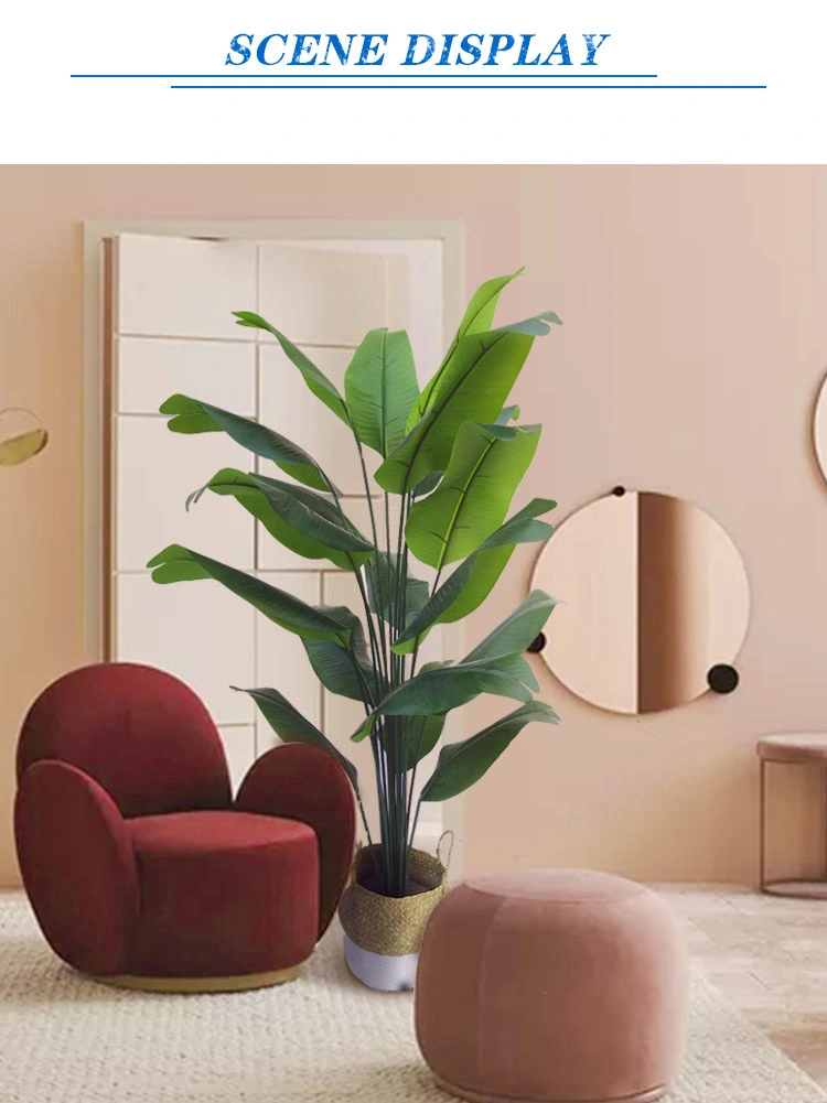 Office Decor Plants Made by PE Artificial Tall Banana Tree