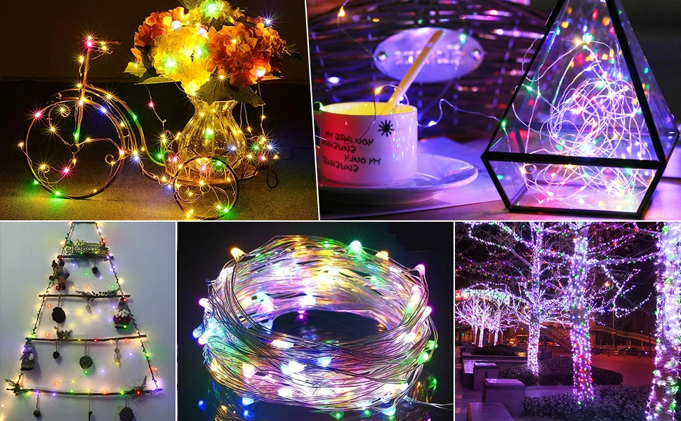 Fairy Lights Battery Operated IP67 Waterproof Mini String Light for Home Garden Wedding Party Christmas Bedroom Wall Decorations