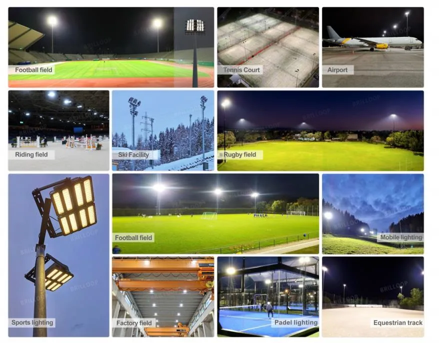 High Power High Quality IP66 Outdoor LED Flood Light 230W-900W-1350W Used for Sports Lighting Field Stadium LED Light