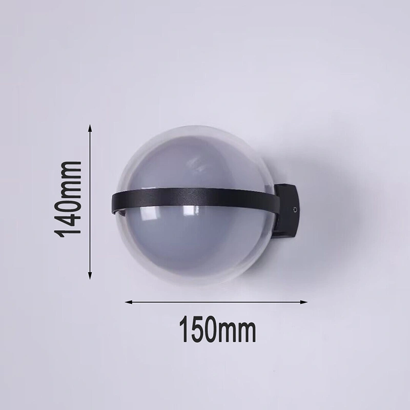 IP65 Waterproof Spherical Circular LED up-Down Wall Lamp for Hotel Bedrooms Garden