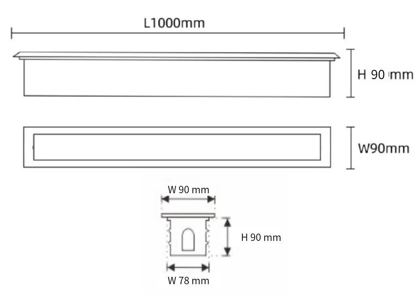 24W LED Outdoor Stainless Steel Recessed Lamp Buried Lights Underground Light