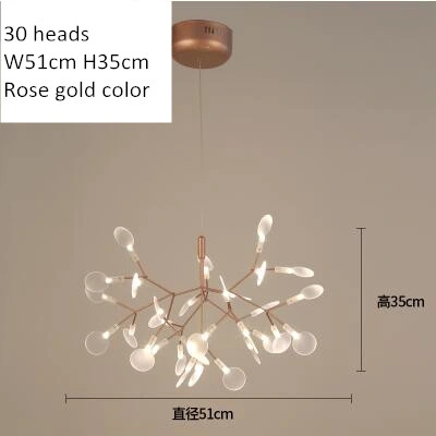 Modern Firefly Decorative Chandeliers Lighting Pendant Lamp (WH-AP-57)