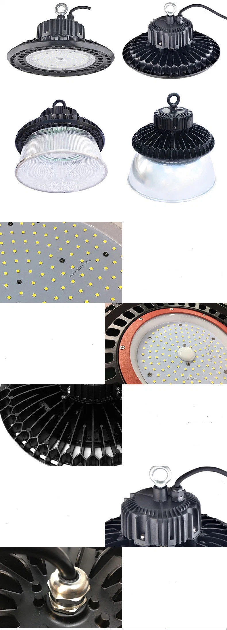 High Lumen LED High Bay Light Industrial Lighting SMD IP65 LED UFO High Bay Light Big Power 100W 150W 200W UFO with CE RoHS