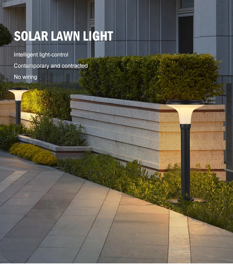 Bollard Yard Driveway Courtyard Park 5W LED Solar Lawn Light