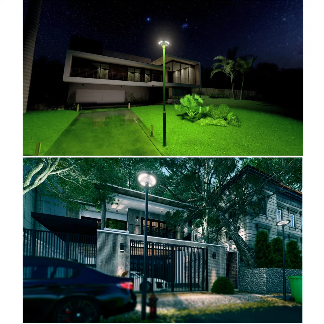 Hyundai Hot Sale Smart Control with Bluetooth Music Solar RGB LED IP65 UFO Garden Landscape Light Street Lighting