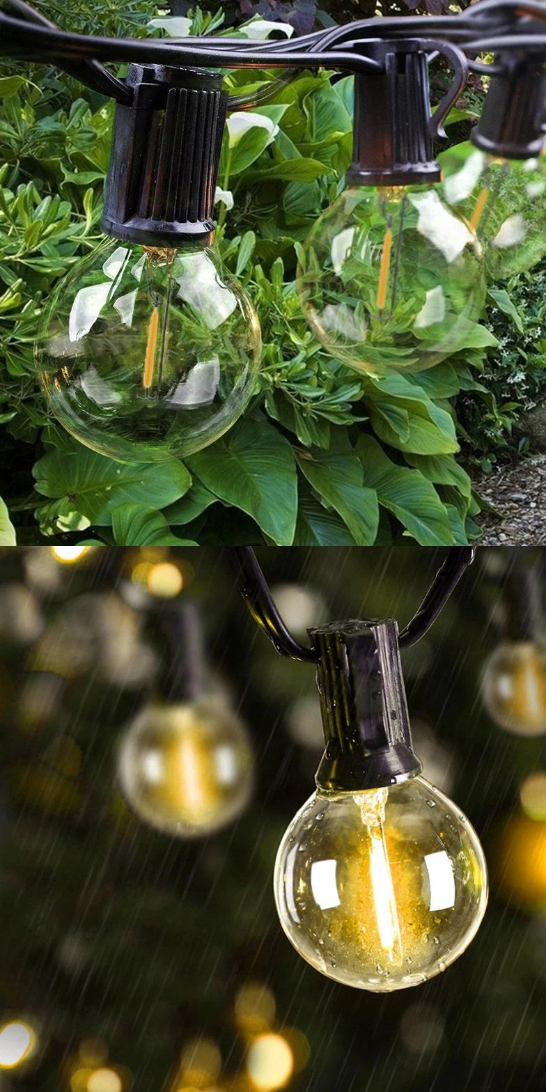 Waterproof LED Garden Lamp Solar Hanging String Light for Landscaping