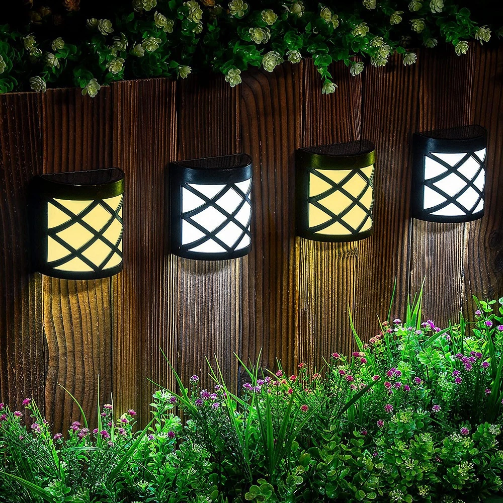 RGB Warm White Solar Lamp LED Garden Street Flood Lights Outdoor Bulb