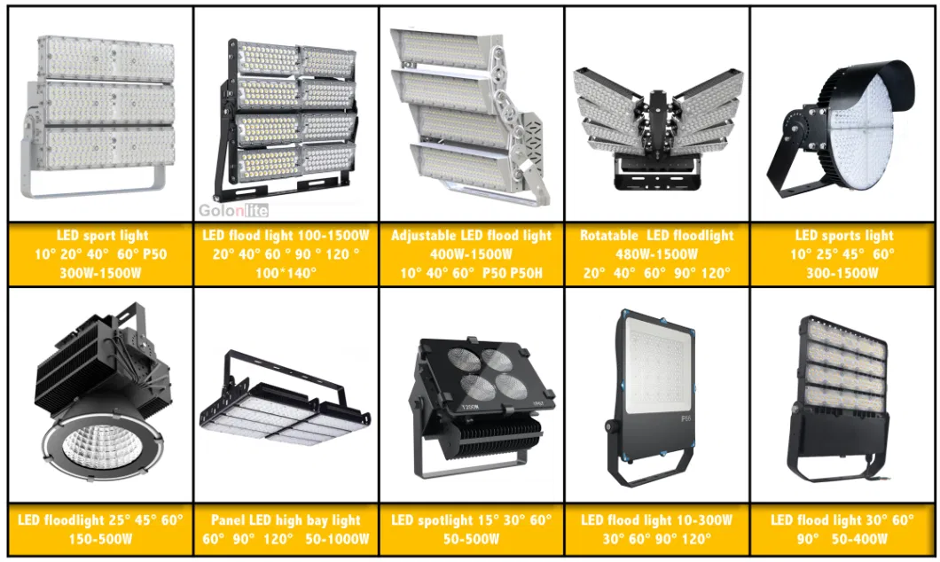 400W 600W 800W 1000W LED Spotlight for Sports Field Soccer Stadium Outdoor