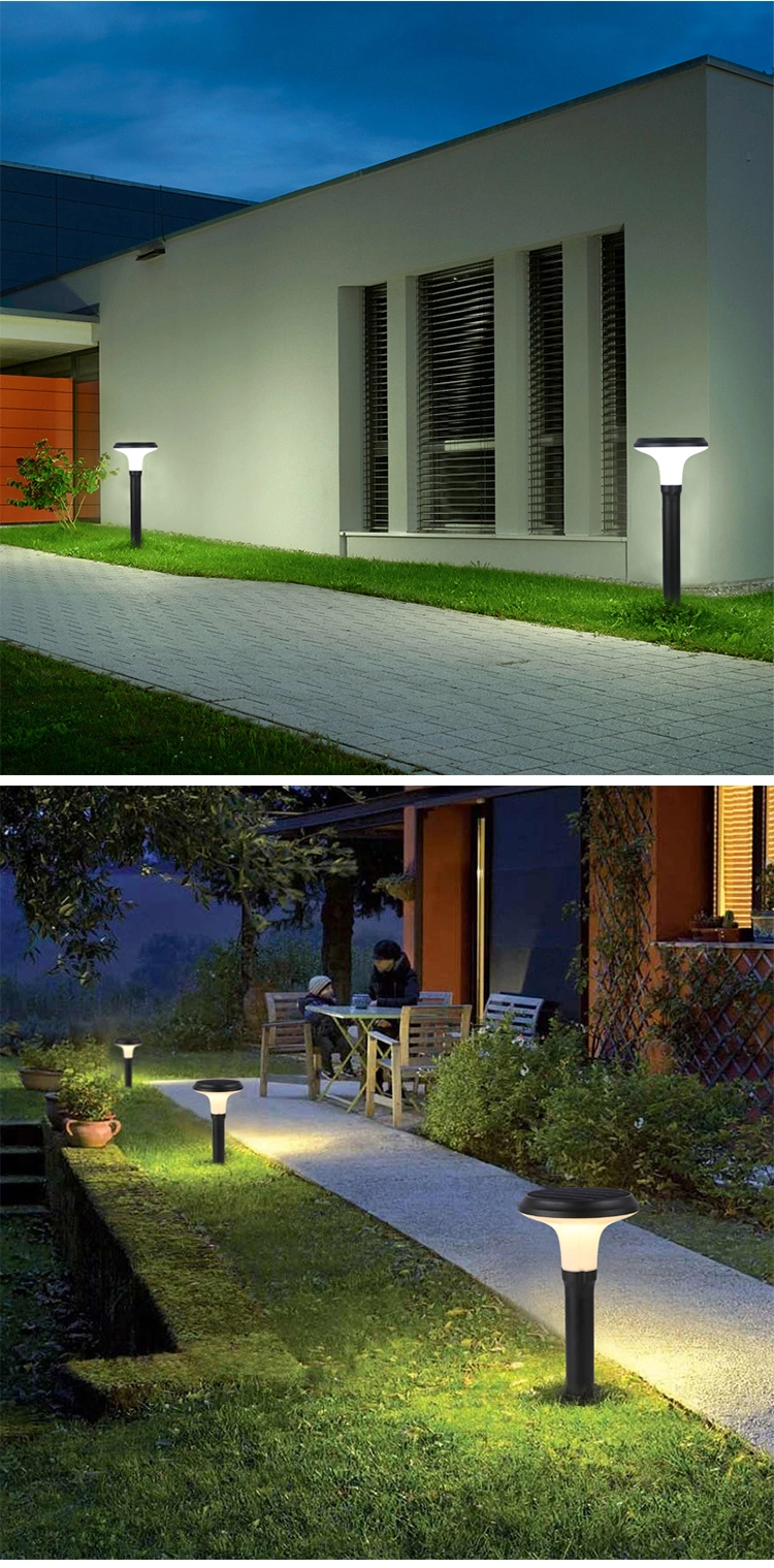 Bollard Yard Driveway Courtyard Park 5W LED Solar Lawn Light