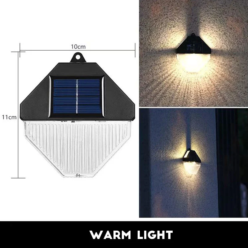 Solar LED Wall Lamp Outdoor Light Waterproof Garden Decoration Lamps for Balcony Courtyard Street Wall Light Smart Solar Lamps