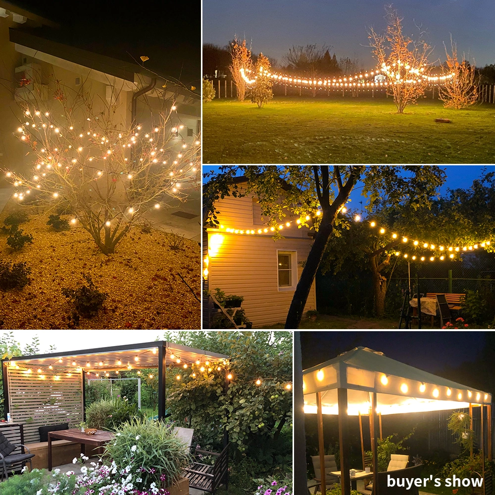 Festoon Pendant Lamp Christmas New Year Wedding Garden Backyard G40 Outdoor String Lights (WH-AP-451)