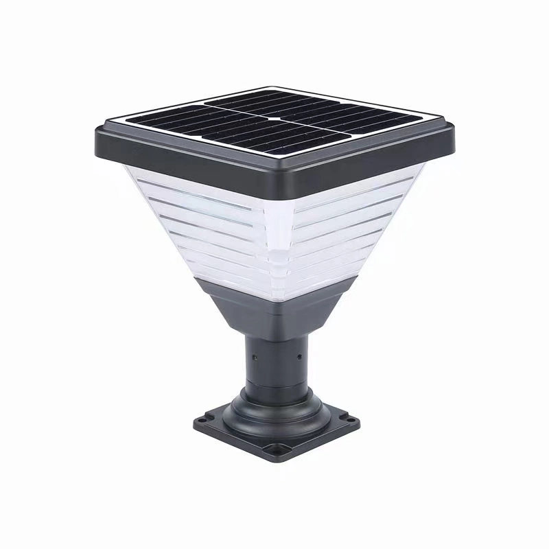 High Lumen LED Lamp Outdoor Pillar Gate Smart 20W Solar Garden Light