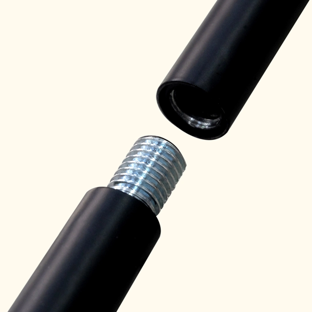 JH-Mech Black Powder Coated Steel Patio String Light Pole