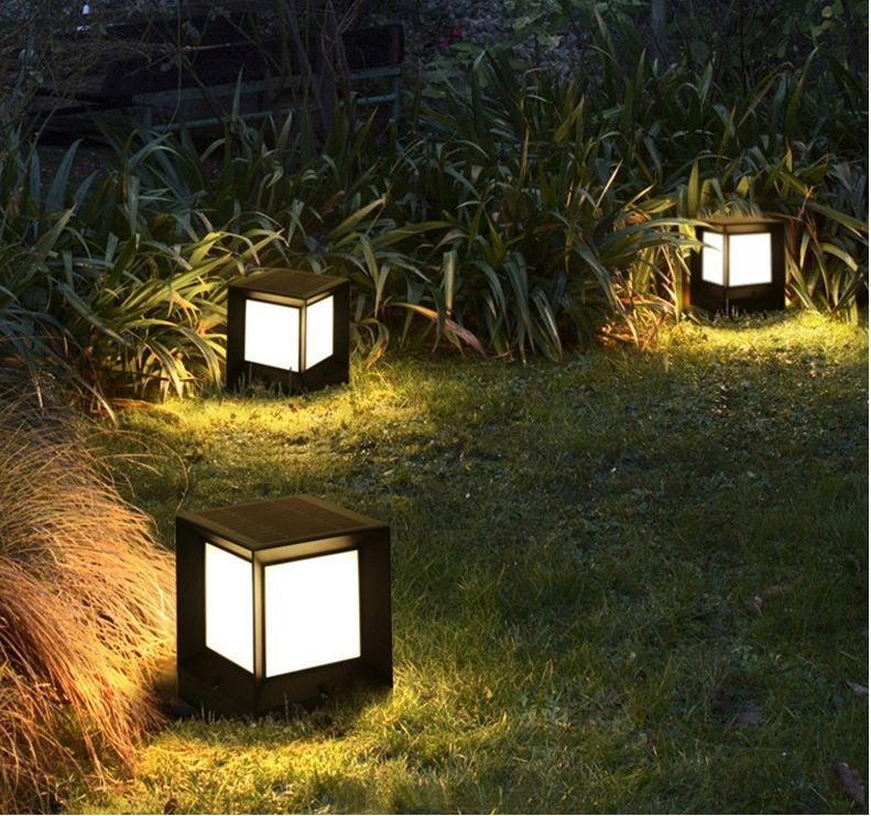 Outdoor Pillar Lamp Solar Pillar Bollard Lamp for Outdoor Lighting