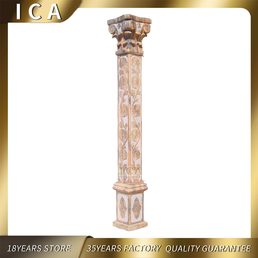 Classical Decorative Roman Columns for Villa Room Marble Mouldings