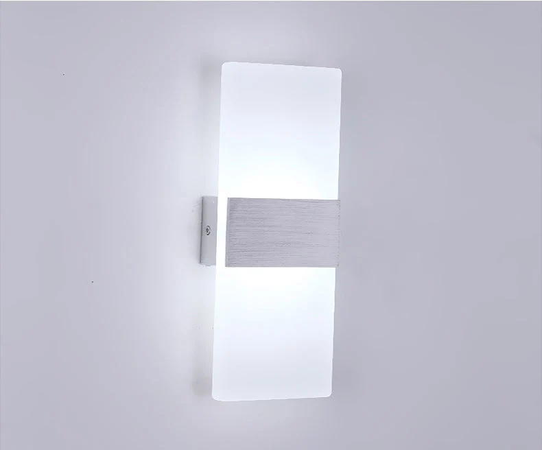 Indoor Lighting LED IP20 Aluminum Sandy Black White up and Down Light Hotel Villa Corridor Bedroom Decorative Wall Lamp