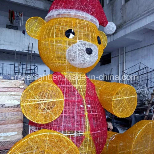 Tall Teddy Bear Large Outdoor Home Festival Park Christmas Decoration LED Motif Lights