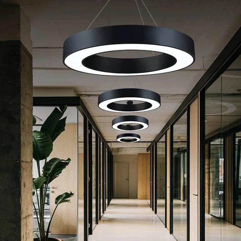 Moya New Lighting Modern Minimalist Office Round LED Pendant Lamp