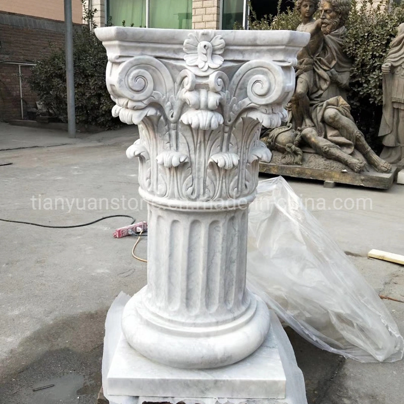 White Marble Roman Column Ionic /Doric /Corinthian Order Column