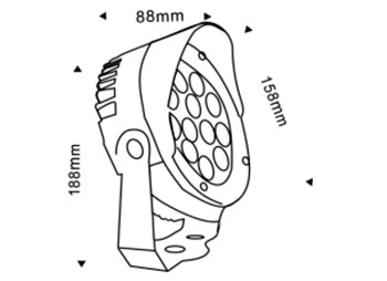 6W~36W IP65 Garden Spot LED Building Facade Lighting