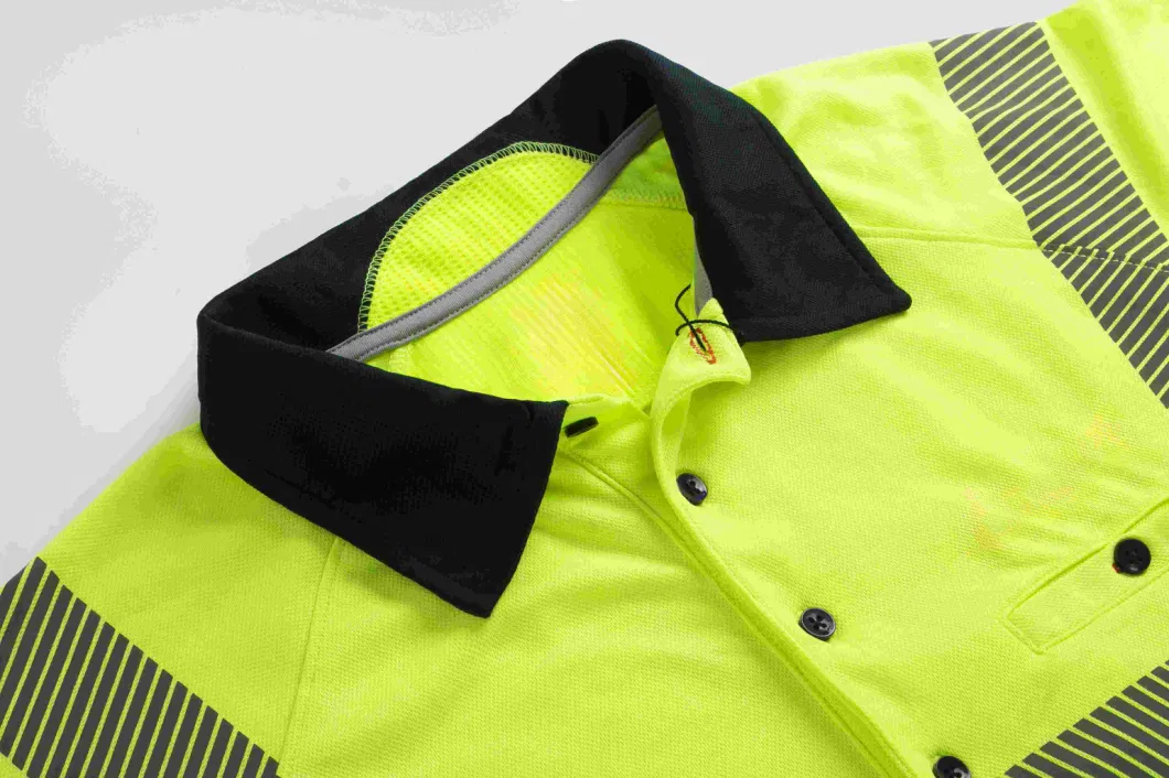 Airport Safety Work Shirt Ground Handler Hi Vis Polo