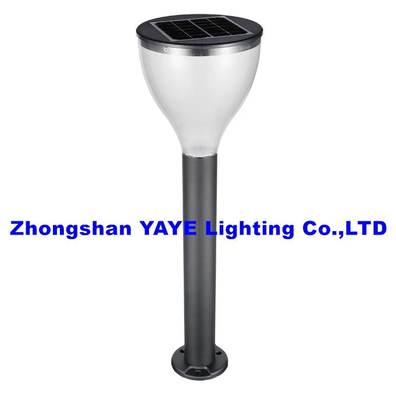 Yaye 2024 CE Solar 30W Garden Path Lights Black Aluminum Landscape Lawn COB IP66 LED Bollard Light for Landscape Yard Walkway Garden Light 1000PCS Stock