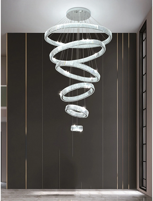 Home Lighting Pendant Lamp Indoor Modern K9 Crystal Light for Room Decorative