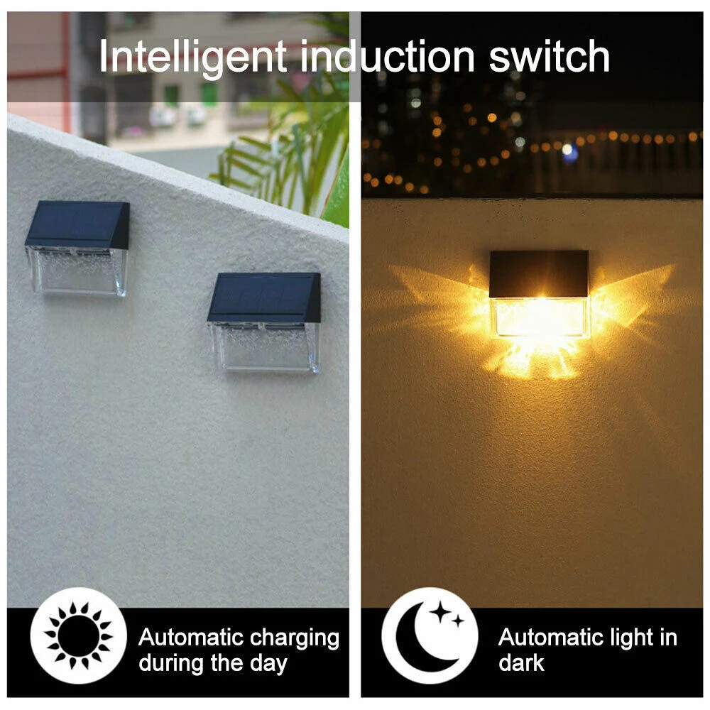 Outdoor Butterfly Light Shadow Solar LED Lamp Waterproof Balcony Wall Lamp Courtyard Garden Decorative Landscape Street Lamp