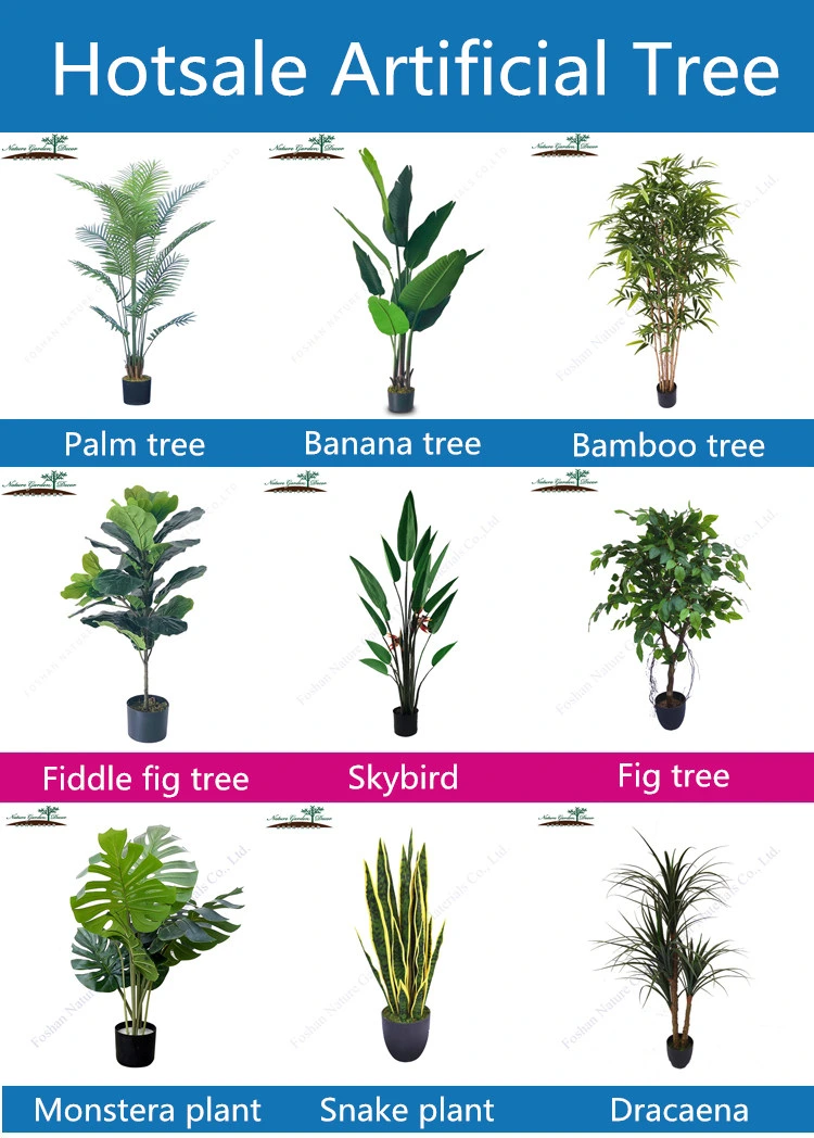 Wholesale Tall Landscaping Green Plants for Sale Tropical Areca Palm Artificial Tree