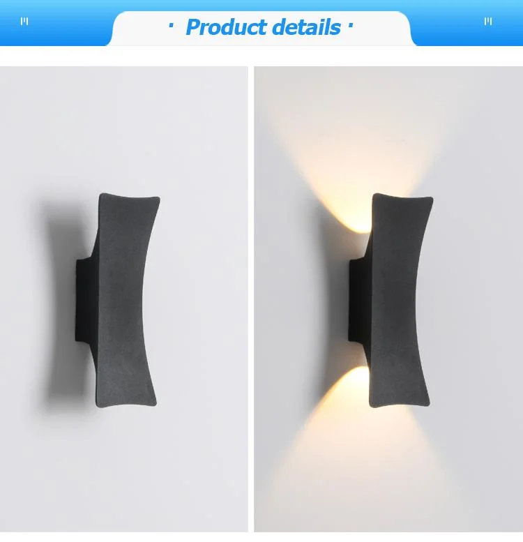 Home Decorative 6W Aluminum IP65 LED Wall Light Lamp for Indoor Lighting