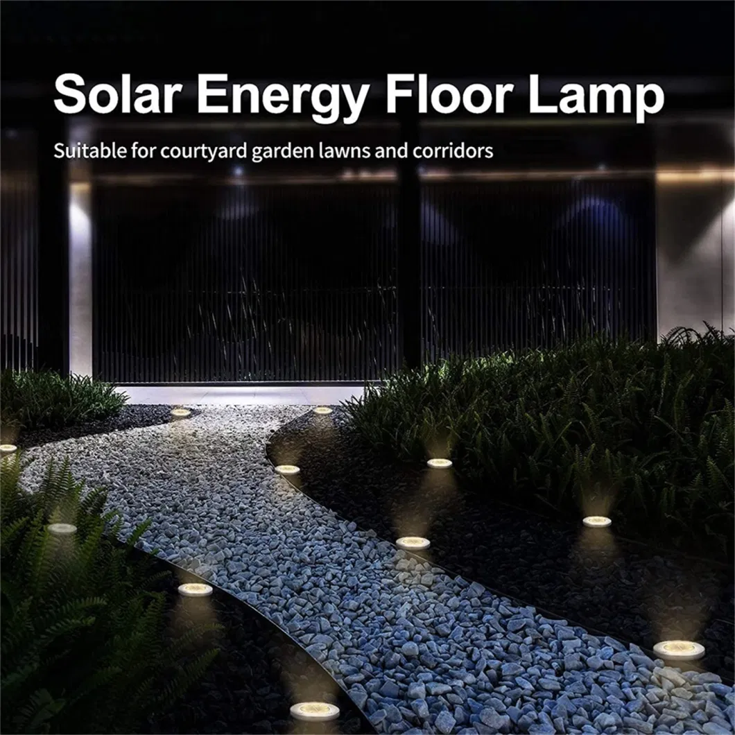 8LED Waterproof Solar Lights Outdoor Landscape Lamp Floor Light IP65 Solar Lawn Light for Garden