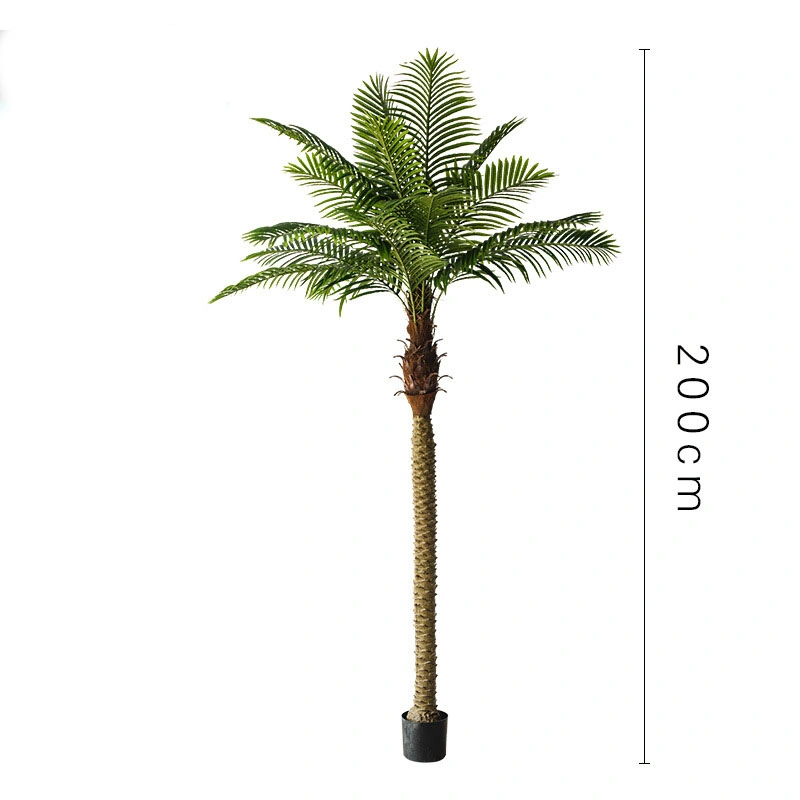 Hotel Garden Decorative Artificial Potted Plant Tall Palm Plant Bonsai Palm Tree
