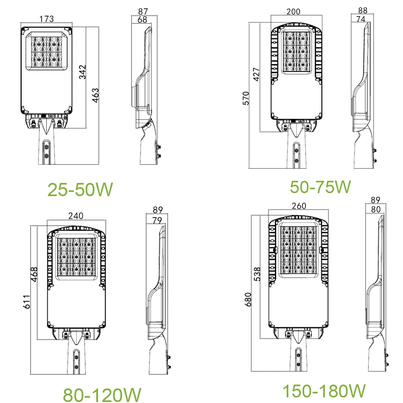 IP66 Intelligent Control Photocell 30W LED Street Garden Road Light