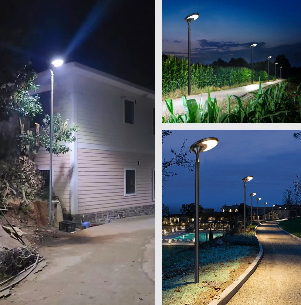 Alu. Material 3-6m Top Pole Lighting Lamp Pathway Lighting Solar Post Lawn Light Outdoor Solar Garden Lamp with LED Light