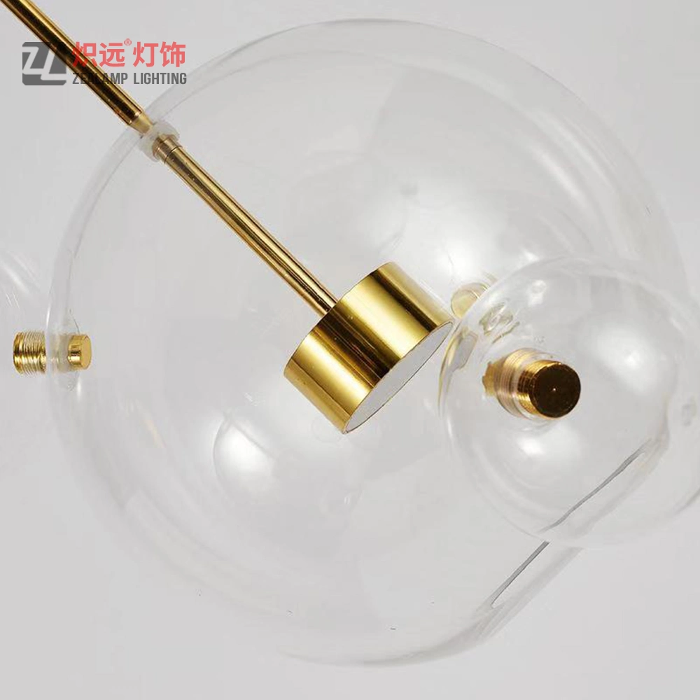 Post Modern Design Hotel Decorative Glass Ball Suspensive Pendant Lamps