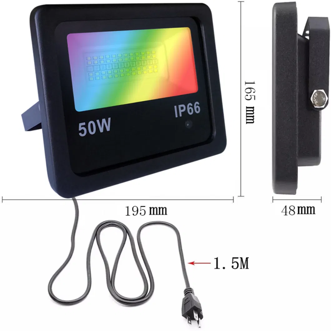 RGB Flood Lights 15W 25W 100W Floodlight Outdoor Waterproof High Quality