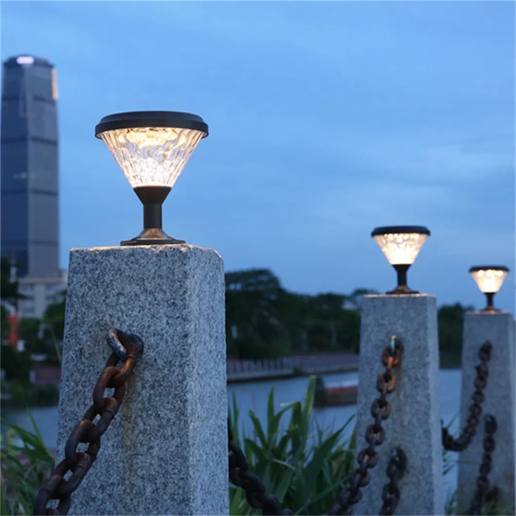 Waterproof Outdoor Solar Powered LED Garden Yard Bollard Pillar Light Post Lamp Solar LED Stigma Lamp