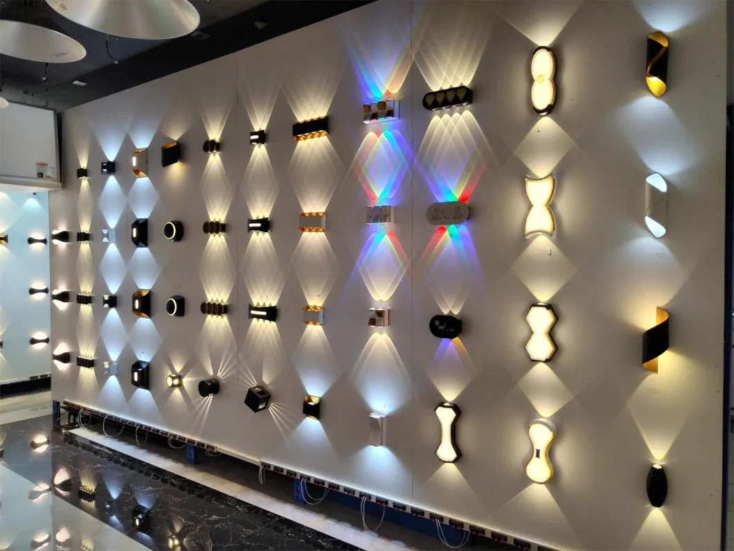 367sf5w-B High Luminous Aluminium Ball Shape LED Wall Black up Down Light