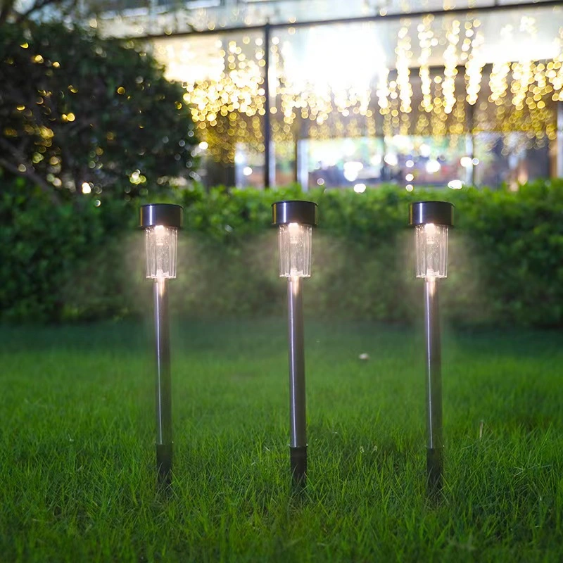 Super Bright Solar Garden Decoration Waterproof Outdoor Stainless Steel LED Solar Bollard Lights for Pathway