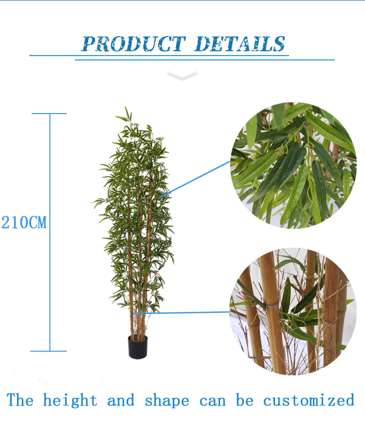 7FT Tall Artificial Outdoor Decoration Tree Bamboo Plant Pot