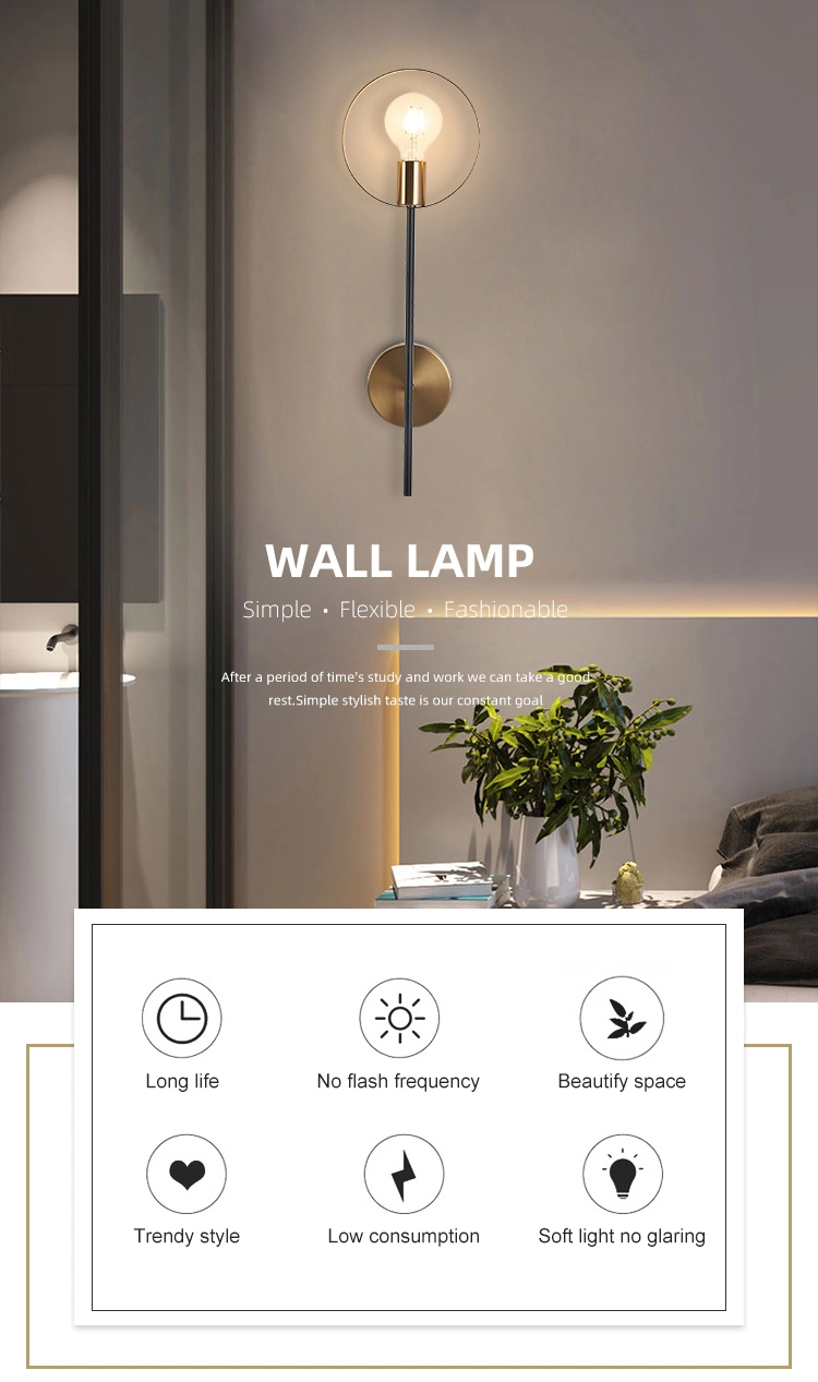 Indoor Wall Mounted E26 Decorative LED Wall Lamp