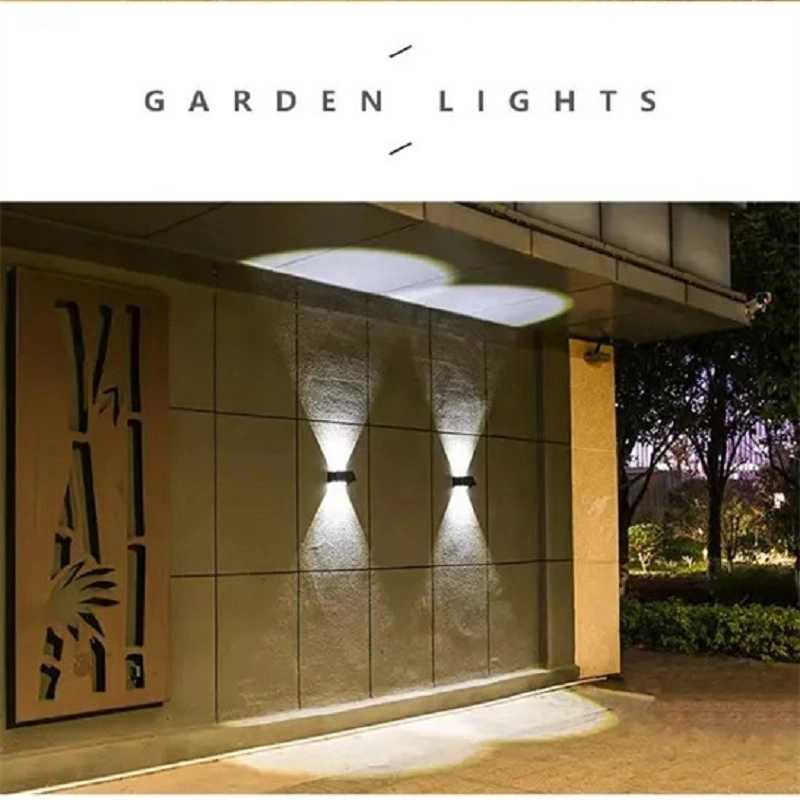 Two-Color Angle Adjustable Solar Wall Lighting LED Holiday Light Waterproof Christmas Lamp