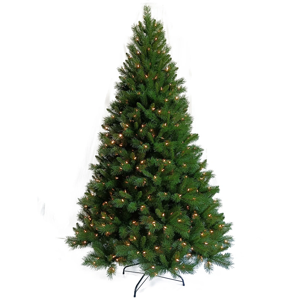 Artificial Handmade Multi Color Xmas Tree 7.5 FT High Quality Decorative Tall Mixed PVC Hinged Tree for Christmas Wedding Holiday