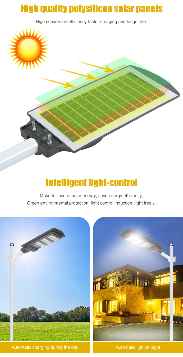 Good ABS 30W 60W 90W 120W 150W Outdoor Integrated Solar Street Light