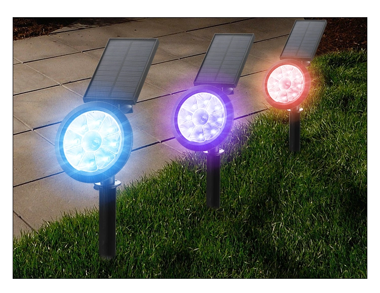 Solar Lawn Light Decorative Garden Path Spotlight Mounted Wall Lamps