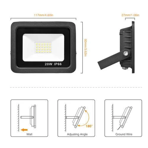 10W 20W Cross Border New Mini LED Outdoor Floodlight