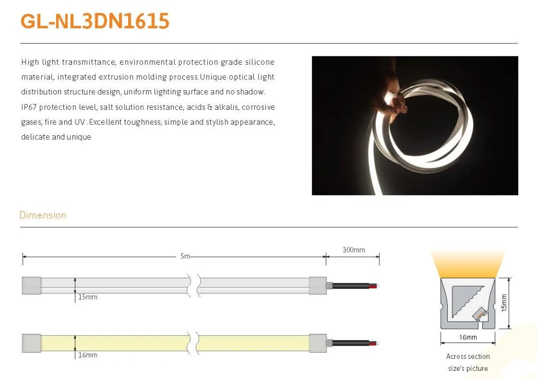 Addressable LED Flex 12V 24V Pixel IP68 Tube Strip Light Facade Lighting Outdoor Silicon Neon Light